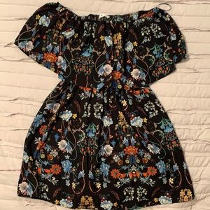 Black off the shoulder dress